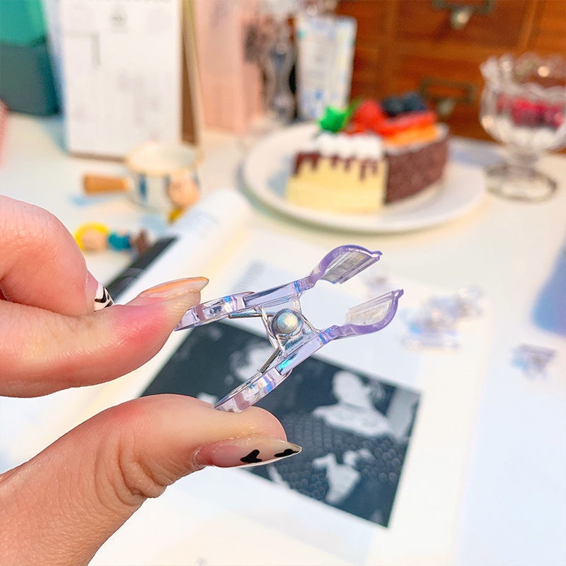 Kẹp Nhựa Trong Suốt Đuôi Dài Sáng Tạo Tiện Dụng Cho Văn Phòng