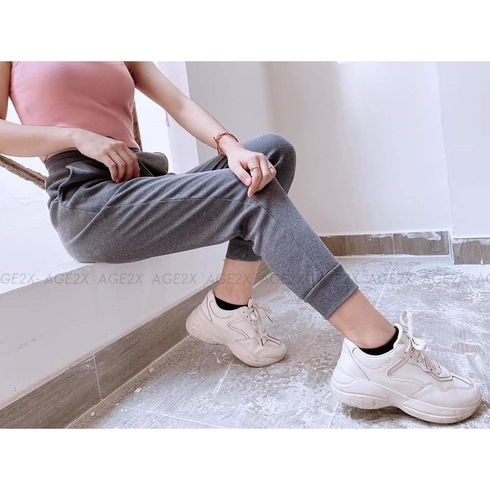 Quần Jogger gân tăm mặc được quanh năm