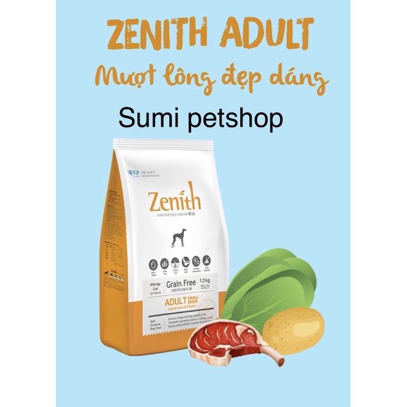 500Gr ZENITH ADULT cho chó trưởng thành nhập khẩu Hàn Quốc