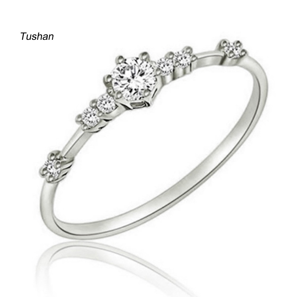 Dụng Cụ Kéo Căng TUSHNhẫn Mạ BạC ĐíNh Đá ThờI Trang