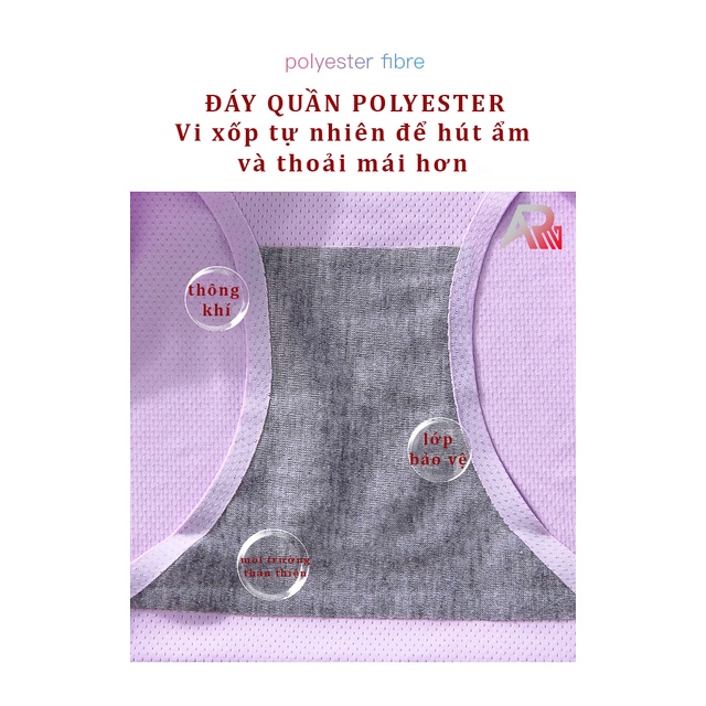 Quần Lót Đúc Su Thông Hơi Co Dãn Cực Mềm Mịn RANRAN 1522, 1523L