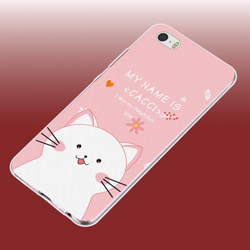 Ốp điện thoại nhựa dẻo in hình mèo cho iPhone 5 5s SE 5C 6 6S 7 8 10 X XS XR MAX Plus