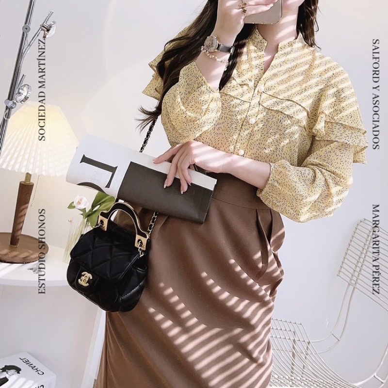 Chân váy công sở G560 hay đi chơi đều hợp thời trang dễ phối với nhiều loại áo khác nhau tiện lợi và đẹp - GEM Fashion