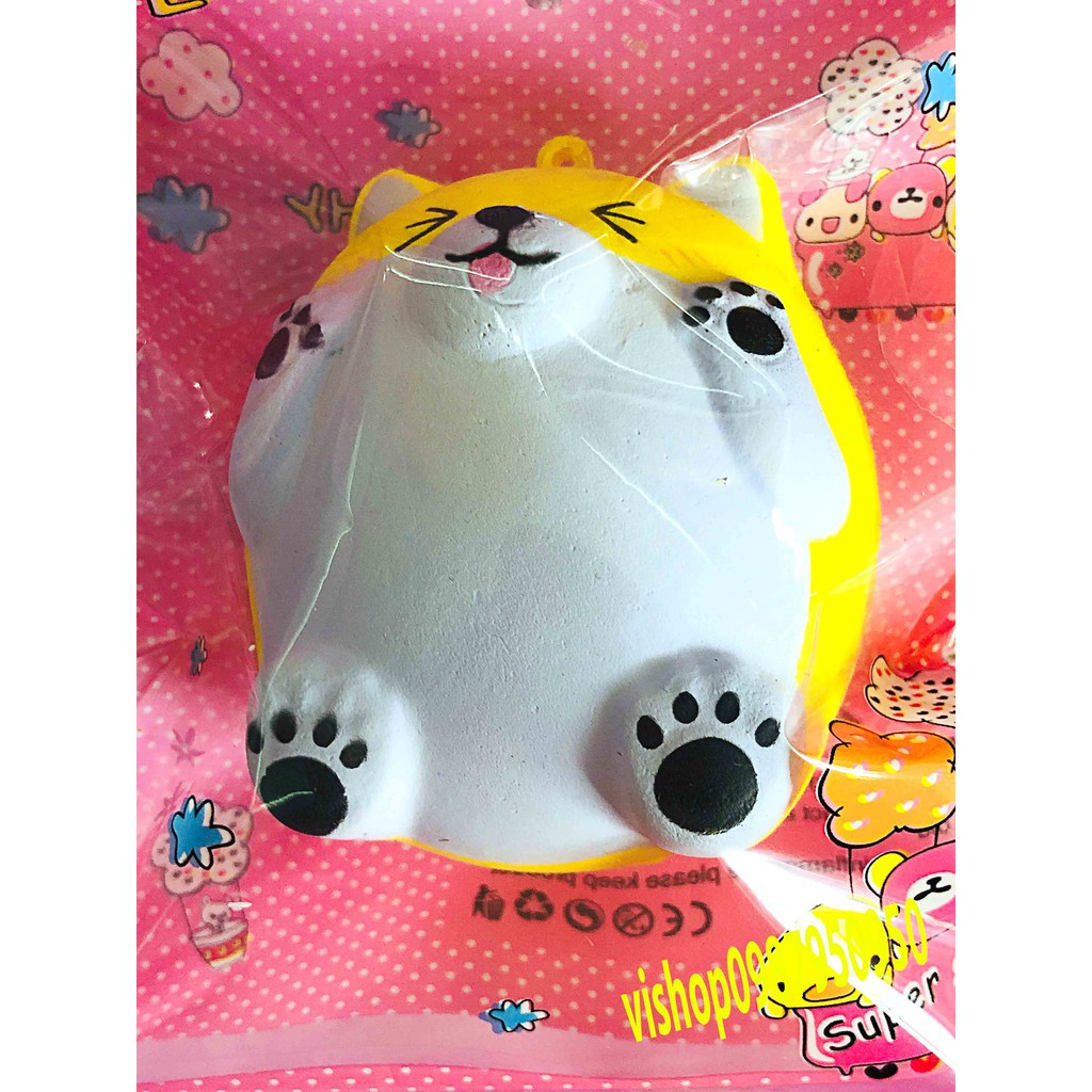 ĐỒ CHƠI SQUISHY  CHUỘT HAMSTER Ú TRÒN NHẮM MẮT LÈ LƯỠI mã FQV4 Wcàng mua càng rẻ