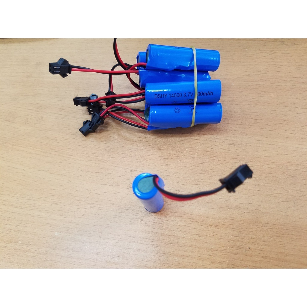 Pin sạc 3.7V 500mAh chân sm hình trụ giành cho ô tô ,tàu thủy điều khiển từ xa