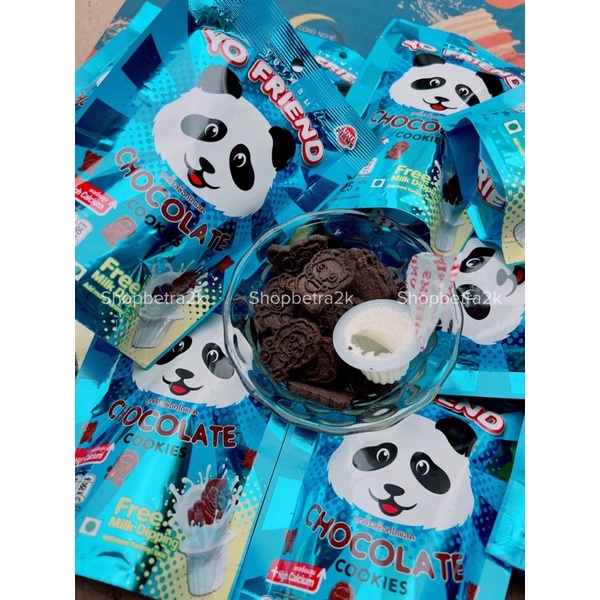 Bánh Gấu Thái Socola chấm kem