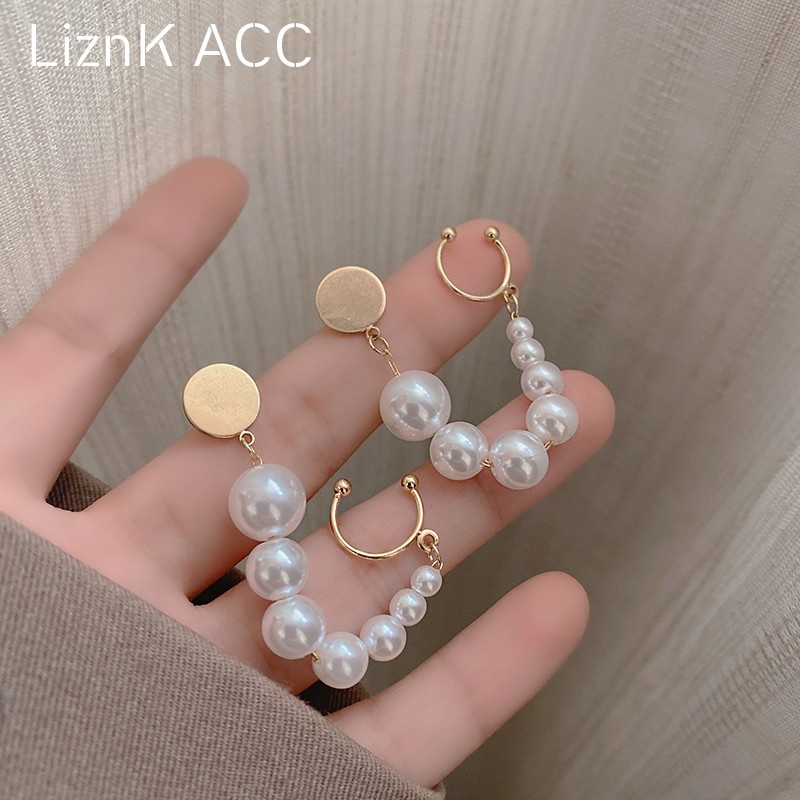 Khuyên Tai Dạng Kẹp Không Cần Xỏ Lỗ Tai Phối Tua Rua Đính Hạt Ngọc Trai Xu Hướng Thời Trang Mới Năm 2022 Chất Lượng