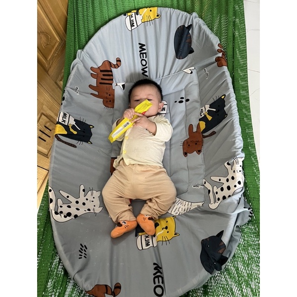 Nệm lót nôi tre cho BÉ free size