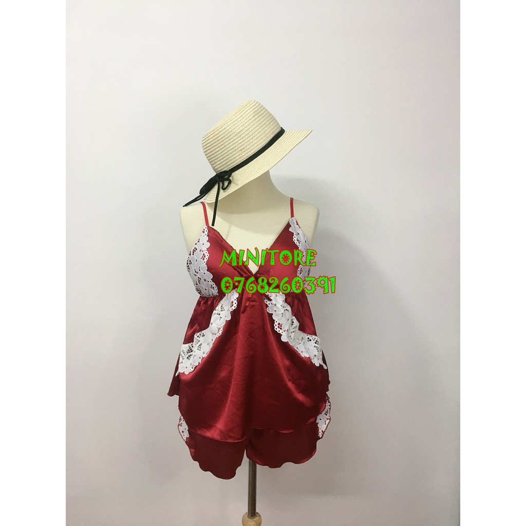 [40KG - 55 KG]ĐỒ NGỦ SEXY SATIN CÓ MÚT - Vải siêu mát siêu xinh không nhăn hàng xưởng nhà may bao chắc chắn bao đẹp | BigBuy360 - bigbuy360.vn
