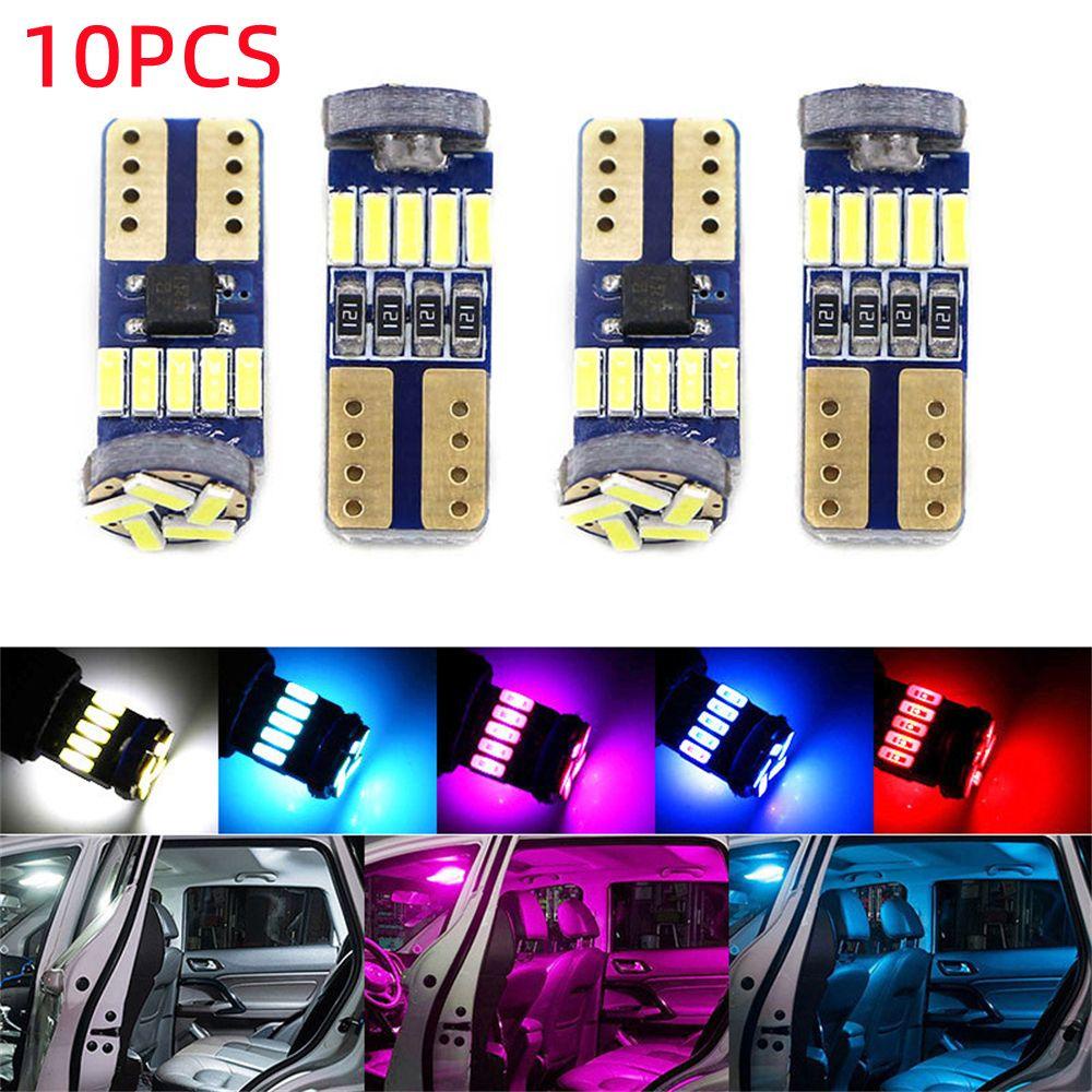 Set 10 Đèn LED COB 6000k Siêu Sáng Gắn Biển Số Xe Ô Tô