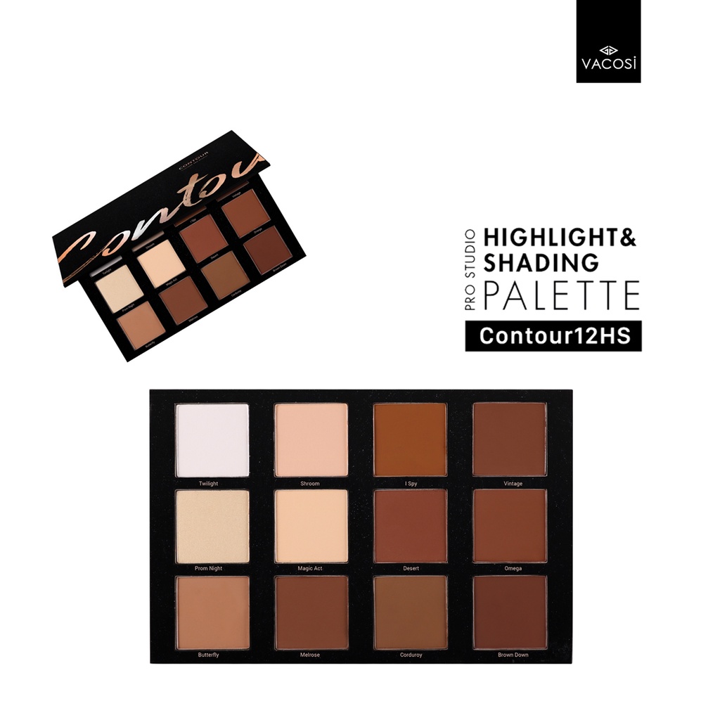 [Mua 2 Giảm 40%] BẢNG TẠO KHỐI CHUYÊN NGHIỆP VACOSI 12 Ô - 12HS HIGHLIGHT & SHADING | BigBuy360 - bigbuy360.vn