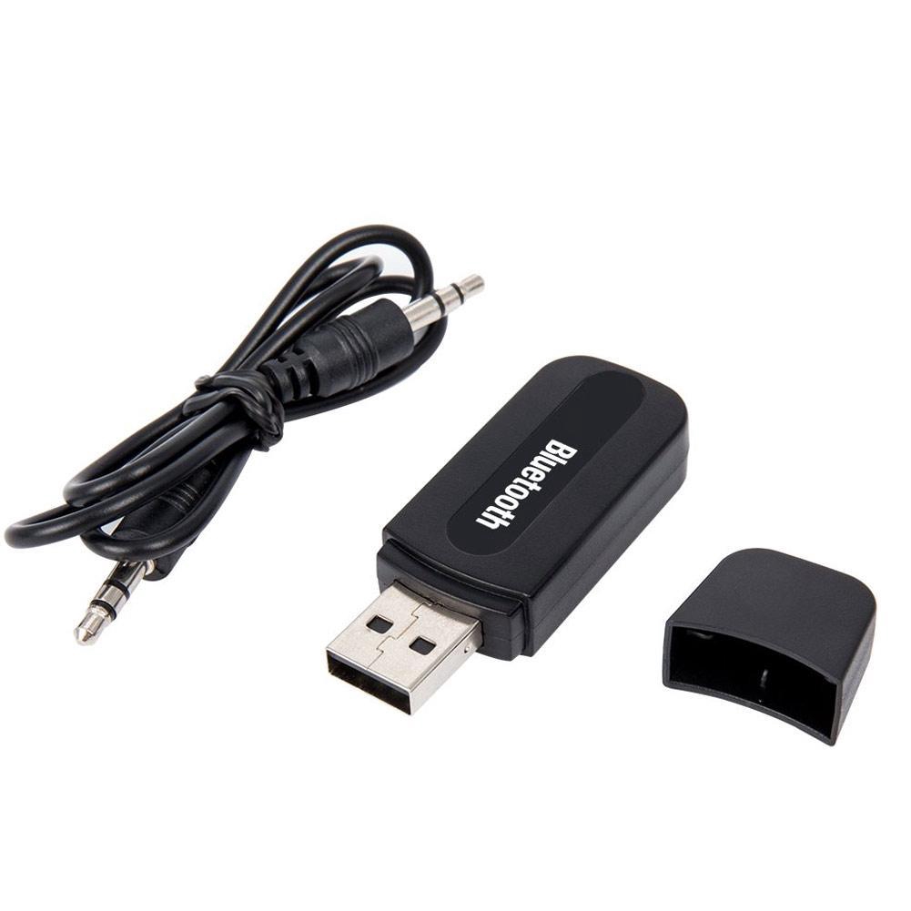 Portable AUX USB Wireless Bluetooth Audio Stereo Car Adapter（with Receiver Audio Cable） Music J5V7