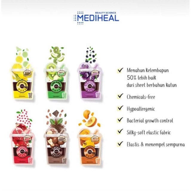 Mặt Nạ Tinh Chất Kiwi Táo Giúp Da Mềm Mịn Và Khỏe Mạnh Mediheal Kiwi Apple Vita Mask 20ml - KIWI