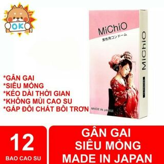 Bao cao su michio nhật bản