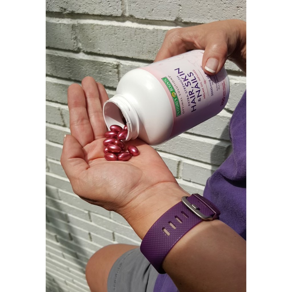 NATURE'S BOUNTY HAIR, SKIN & NAILS WITH BIOTIN NHẬP KHẨU CHÍNH HÃNG MỸ | Thế Giới Skin Care