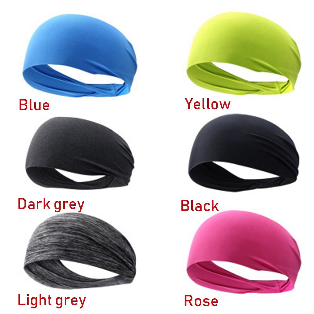 Băng Đô Co Giãn 6 Màu Sắc Chất Lượng Cao Cho Nam Nữ Tập Thể Thao