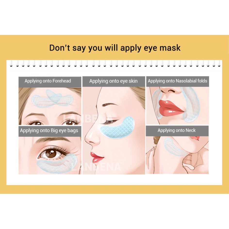 [Hàng mới về] Mặt nạ mắt LANBENA giúp làm săn chắc da chống lão hóa và nếp nhăn | BigBuy360 - bigbuy360.vn