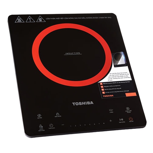 Bếp điện từ Toshiba IC-20S2PV đơn điều khiển cảm ứng 4 chế độ nấu tặng kèm Nồi lẩu Inox cao cấp - Bảo hành hãng 12 tháng