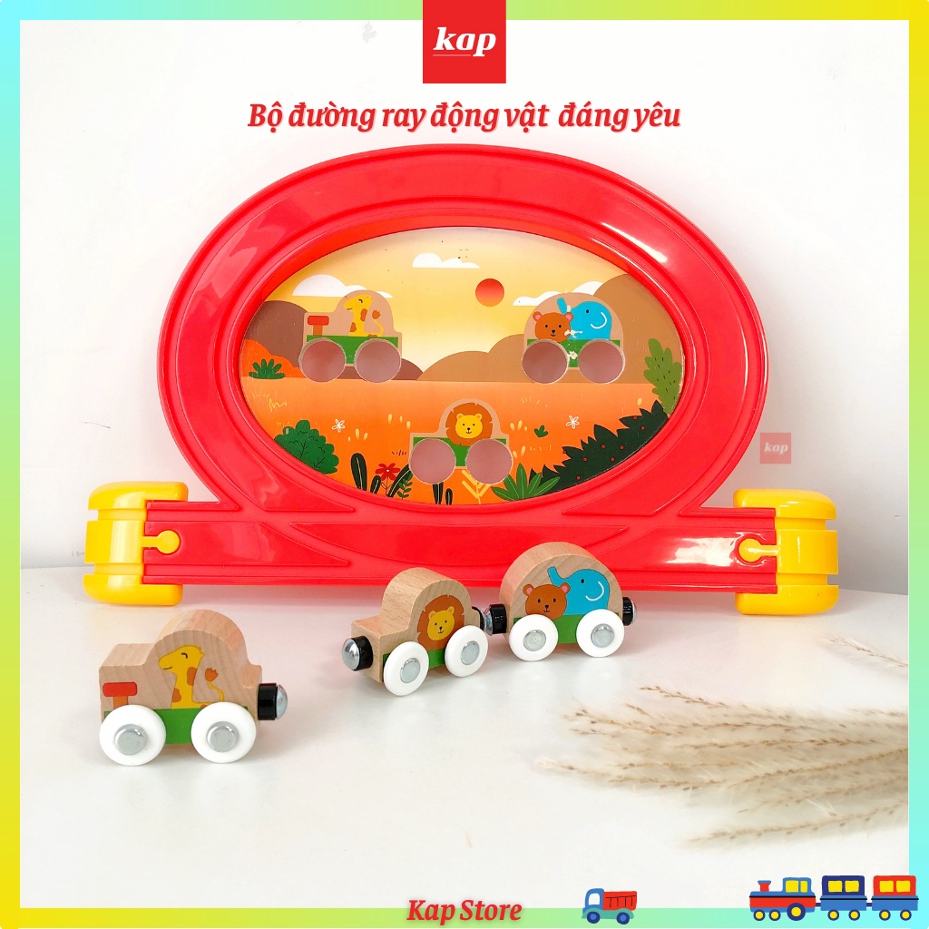 Bộ đường ray động vật đơn giản, đáng yêu - cho các Bé +18 tháng tuổi