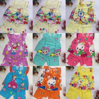 Set 3 bộ tole 2 da bé gái