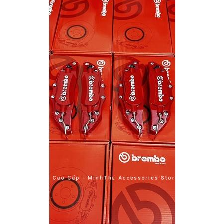 Bộ 2 ốp độ má phanh đĩa Brembo KIM LOẠI phong cách thể thao và đẳng cấp cho ô tô xe hơi