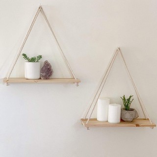 Kệ Treo Tường 💗FREESHIP💗 Kệ Gỗ Dây Thừng Treo Tường Decor Trang Trí Nhà Cửa