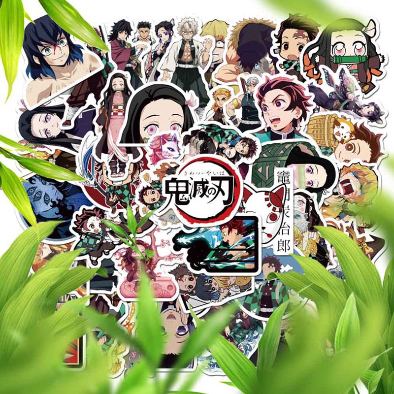 flowersqueen Sticker họa tiết hoạt hình Nhật Bản dễ thương xinh xắn tự trang trí