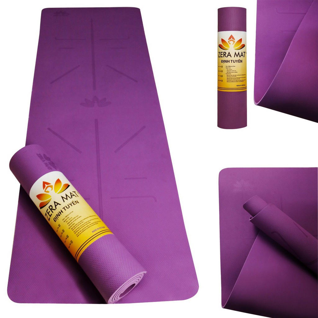 Thảm Tập Yoga Gym Định Tuyến Hebeyoga Zera Mat 6mm Cao Cấp