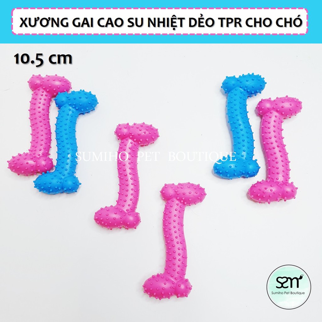Đồ chơi tương tác với thú cưng Sumiho - Xương nhựa dẻo (giao màu ngẫu nhiên)