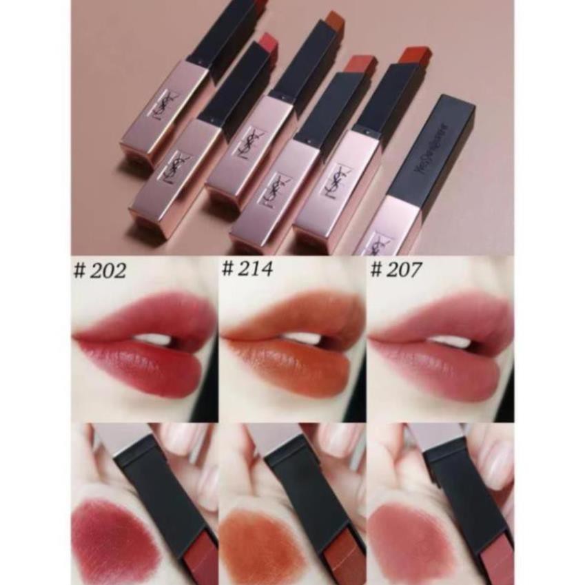 [sx6319] Son YSL Slim Glow Matte 2020 đủ màu hot 202, 203,207,213,214 HG_STORE99