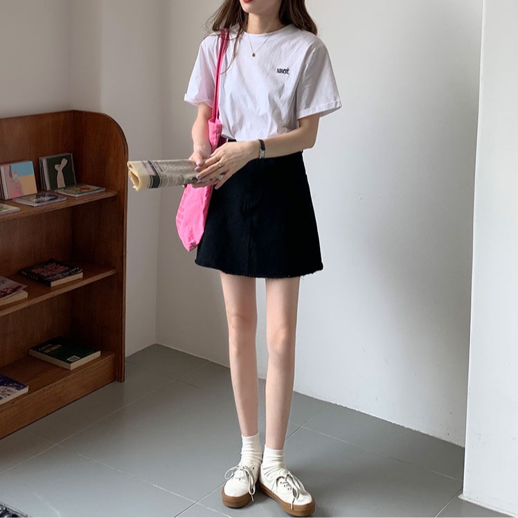 chân váy jean Màu Trơn Thời Trang 42924 Cho Nữ | BigBuy360 - bigbuy360.vn
