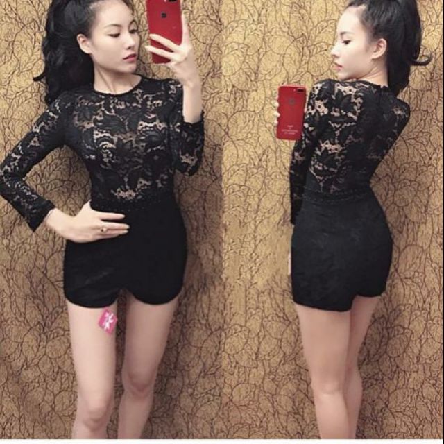 Jump ren xuyên thấu đính cườm sexy