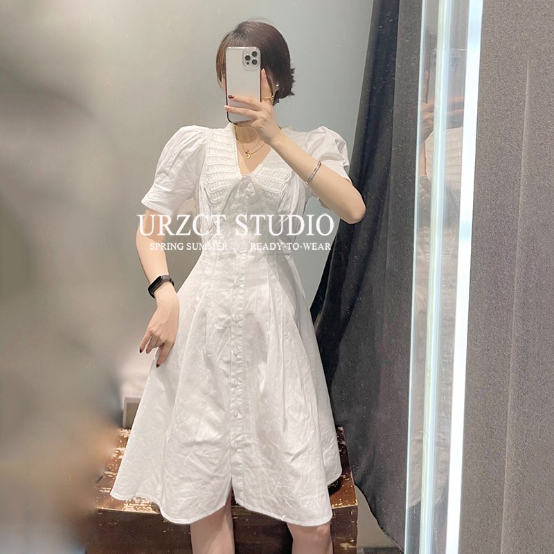 [Mã HANGXINH1 giảm 50k đơn tối thiểu 200k] Váy trắng nữ mẫu mới nhất hàng Quảng Châu loại 1 - V144 (KÈM ẢNH THẬT)