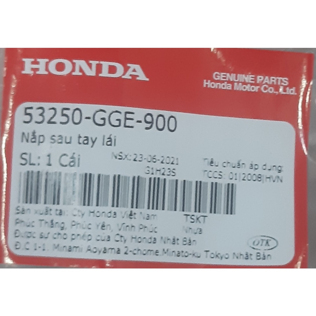 Nắp sau tay lái | Gáy xe Lead cũ (2008 - 2012) chính hãng Honda 53250-GGE-900