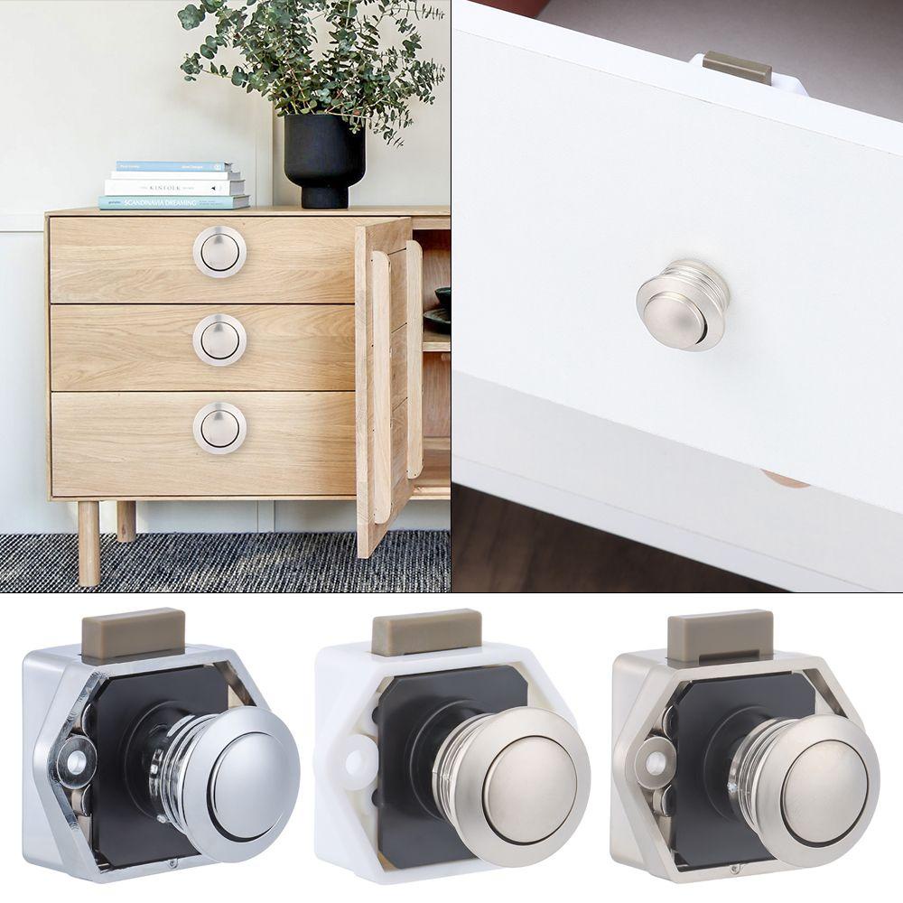 Nút Nhấn Khóa Ngăn Kéo Tủ Bằng Hợp Kim Kẽm Siêu Bền