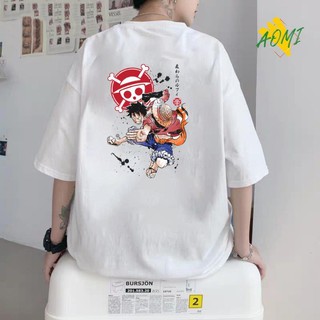 RẺ VÔ ĐỊCH- ÁO THUN UNISEX ĐẶC BIỆT ONE PIECE LUFFY PUCH LUFY TAY NGẮN TAY LỠ NAM NỮ AOMIVN THỜI TRANG