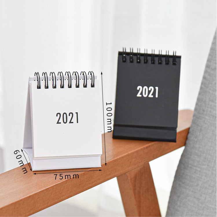 Lịch Để Bàn Mini 2022 Màu Pastel Size Nhỏ Dùng Decor Bàn Làm Việc