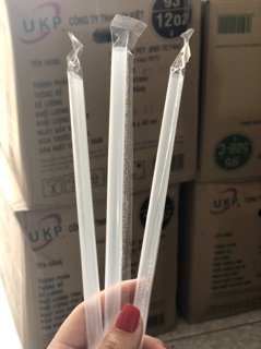Ống hút bọc từng cái