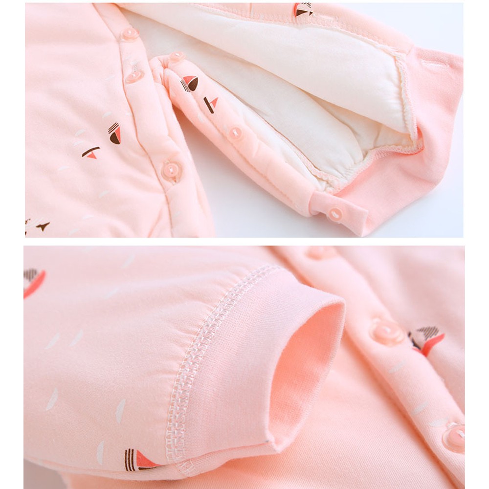 Bộ body nỉ bông ấm dài tay kèm yếm cho bé trai, bé gái , hàng xuất khẩu cao cấp _ BD27