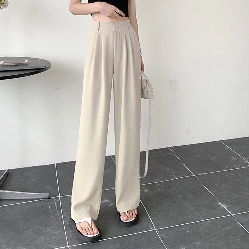 Quần IELGY ống rộng màu sắc sang trọng thời trang dành cho nữ