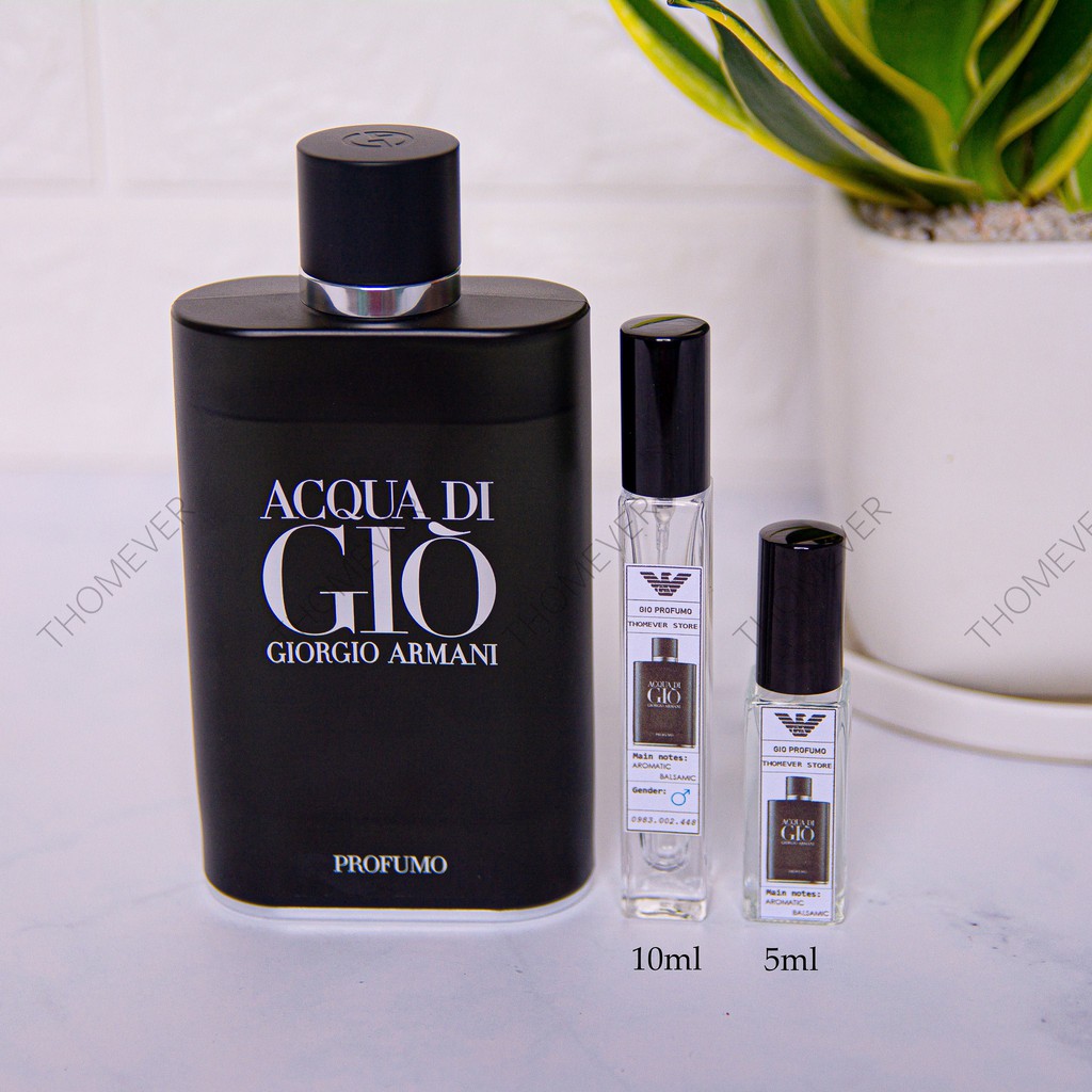 Nước Hoa Nam Armani Giò Profumo & Absolu | Giò Đen [ Mẫu Thử ]