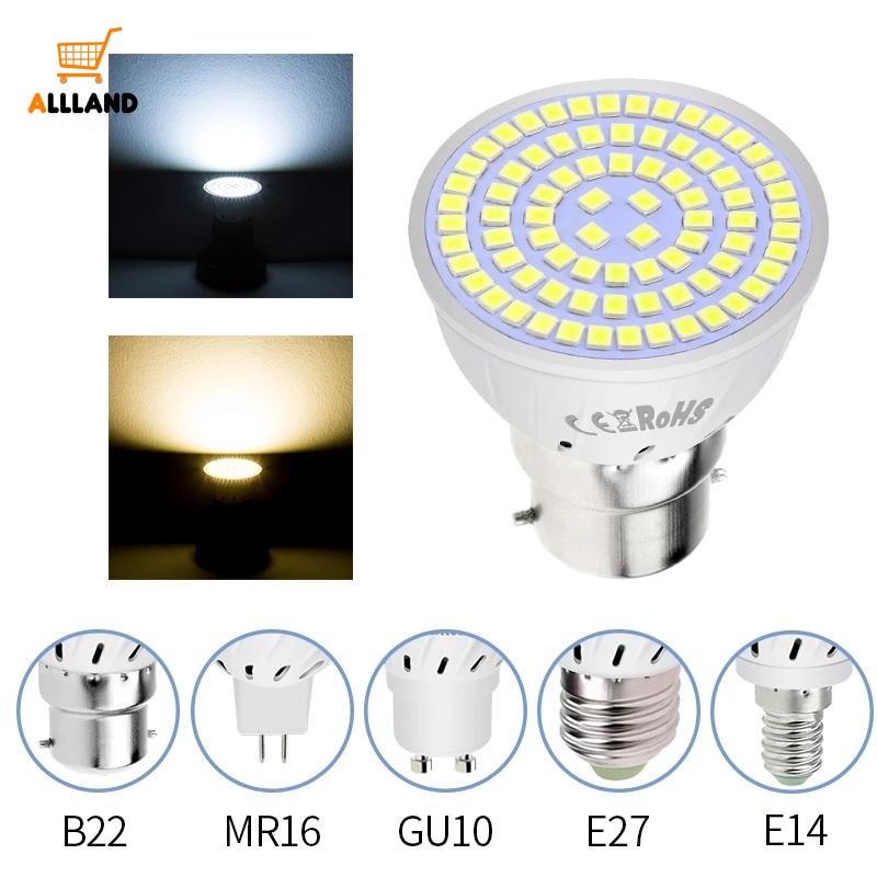 Bóng Đèn Led E14/E27 MR16 SMD 2835 6W 220V COB Chất Lượng Cao