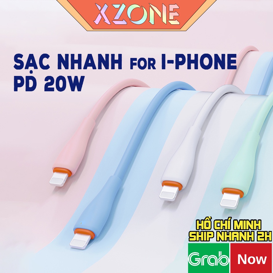 dây cáp sạc nhanh 20w đúc dẻo dây sạc Chính Hãng PomeX20 Bảo Hành 12 Tháng