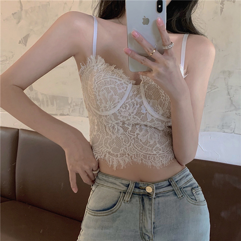 Women's Summer New Style Lace Side Beauty Backless Camisole
