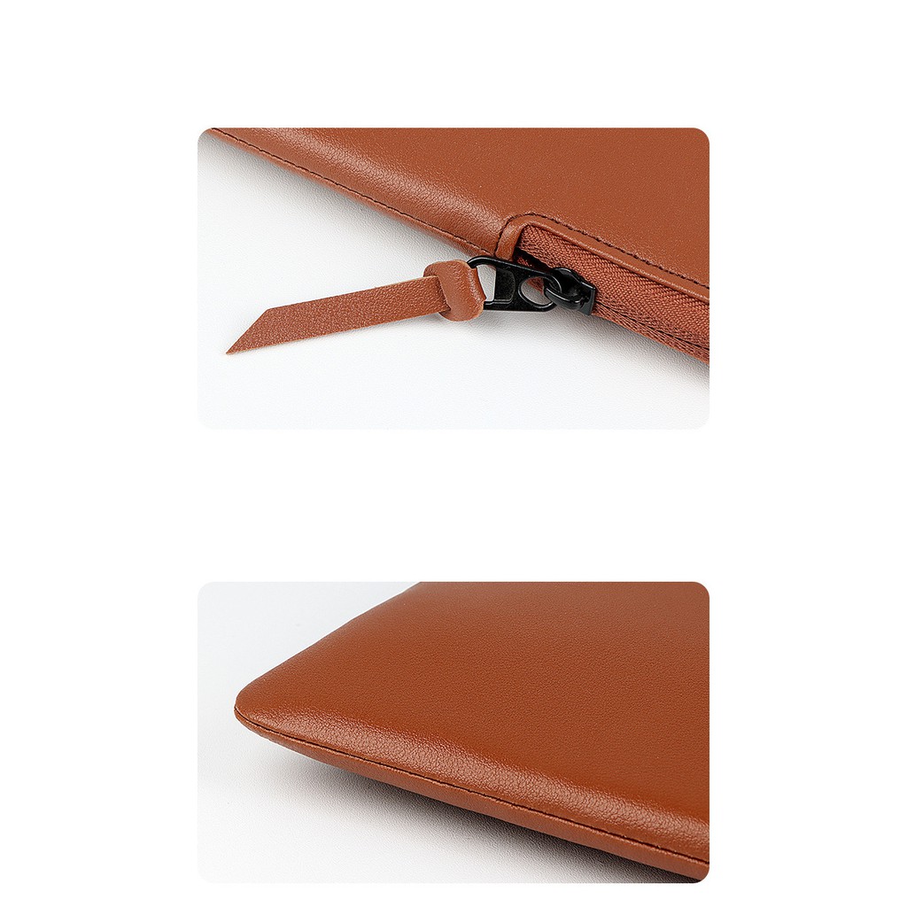 Túi chống sốc không quai da PU chống thấm lớp lót lông siêu mịn và dầy | BigBuy360 - bigbuy360.vn