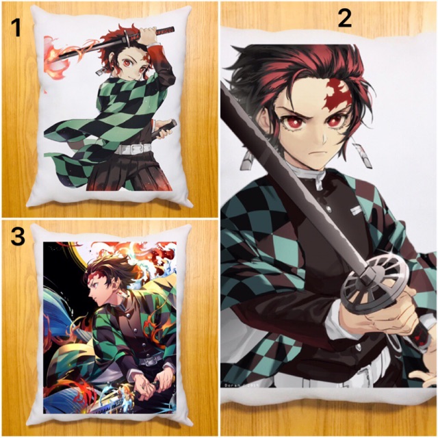 Gối kamado tanjirou kimetsu no Yaiba 40x50cm ruột bông hàn quốc
