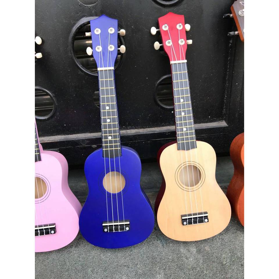 [HOT DEAL] Đàn Ukulele Soprano màu trơn tặng kèm phụ kiện giá rẻ (có sẵn)