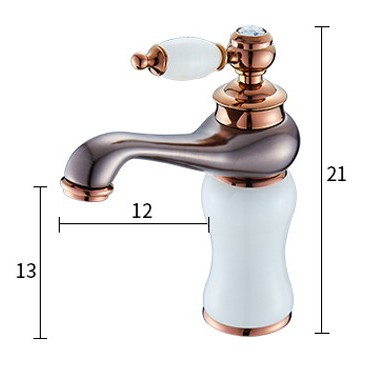 VÒI LAVABO NÓNG LẠNH THÂN BẰNG ĐÁ 20CM