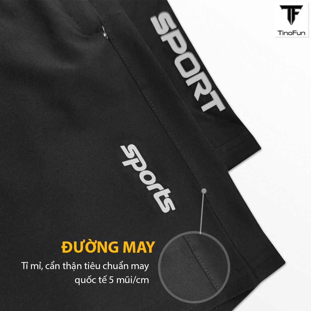 Set Bộ Quần Áo thể thao nam TINOFUN đẹp mã TT22 Áo thun nam, Quần short nam thun mùa hè thoáng mát