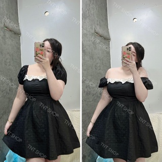 Đầm xốp nổi viền bèo nơ lưng